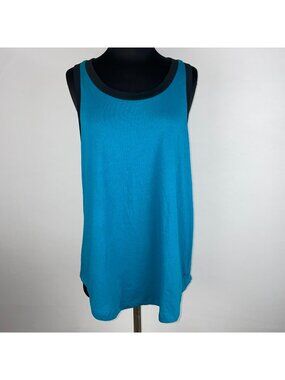 PINK Victoria's Secret Knit Racerback Everyday Tank Top L Tunic Cotton Polyester
